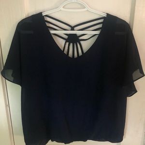 Women’s Dark Blue A. Byer Blouse Size Medium